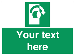 Custom Turn Clockwise Sign